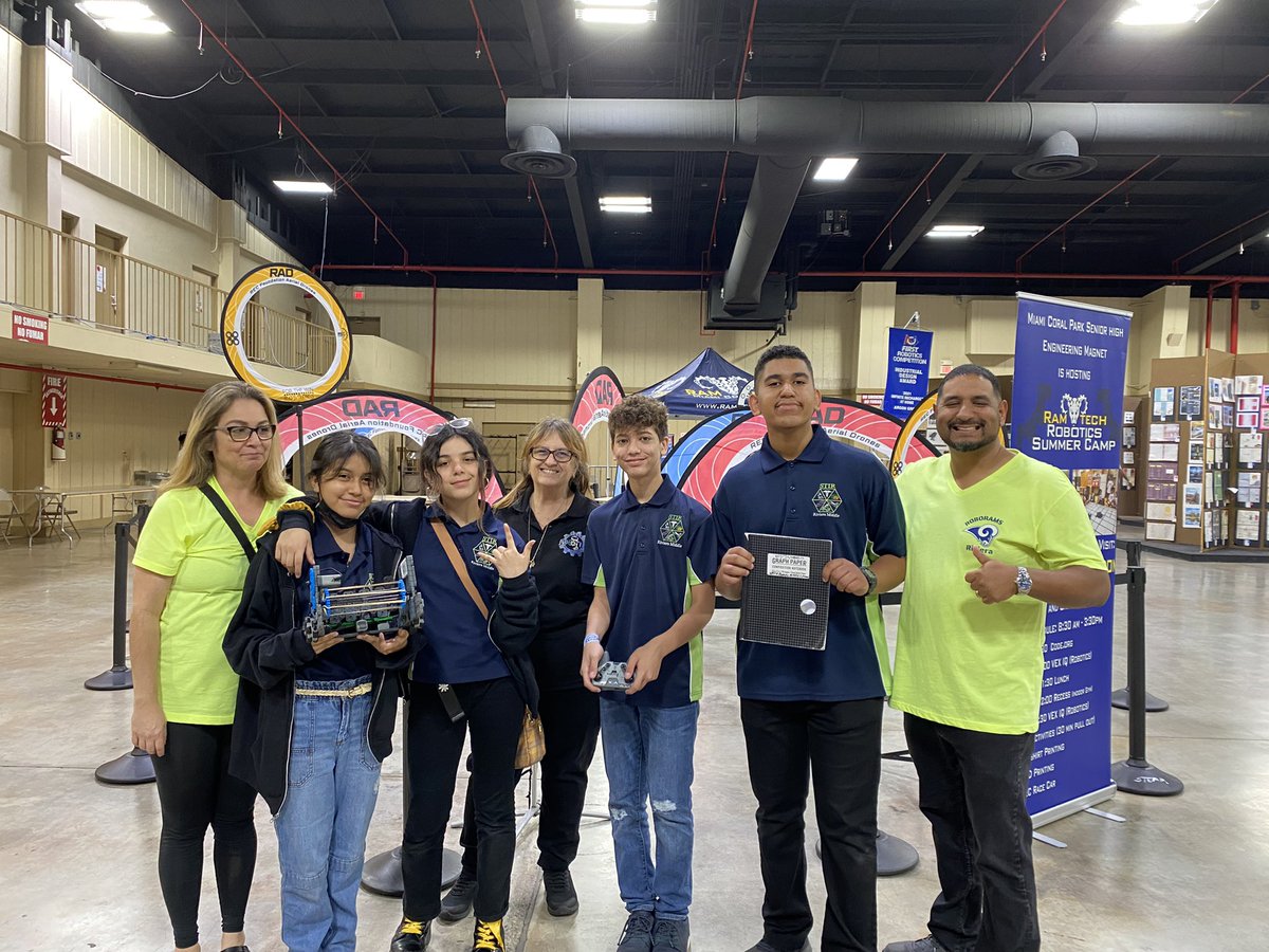 Robo Rams final competition of the season. So proud of this group. Thank you Ms. White, students, and the parents that make this all possible.<a href="/Riviera_STIR/">Riviera Middle STIR</a> <a href="/RivieraMiddle/">Riviera Middle</a> <a href="/MDCPSSTEAM/">M-DCPS STEAM</a>