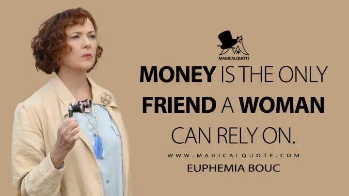 Euphemia Bouc: #Money is the only friend a woman can rely on.
➡magicalquote.com/movie/death-on…
#DeathontheNile2022