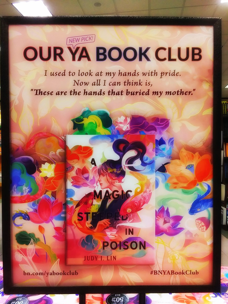 It's a new month and a new #BNYABookclub!

We are so VERY EXCITED to have A Magic Steeped in Poison by @judyilin!
Competition is steep to become the next shennong-shi.
There's only one secret cave.
Princess + Bodyguard.
Young man with a mysterious past.
Drink deep the story.