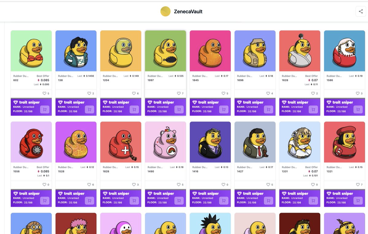 RubberduckzNFT's tweet photo. There is a new Duck in town... and what an entrance. Welcome to the flock our new dear friend @Zeneca_33 https://t.co/l8meqvlzL4