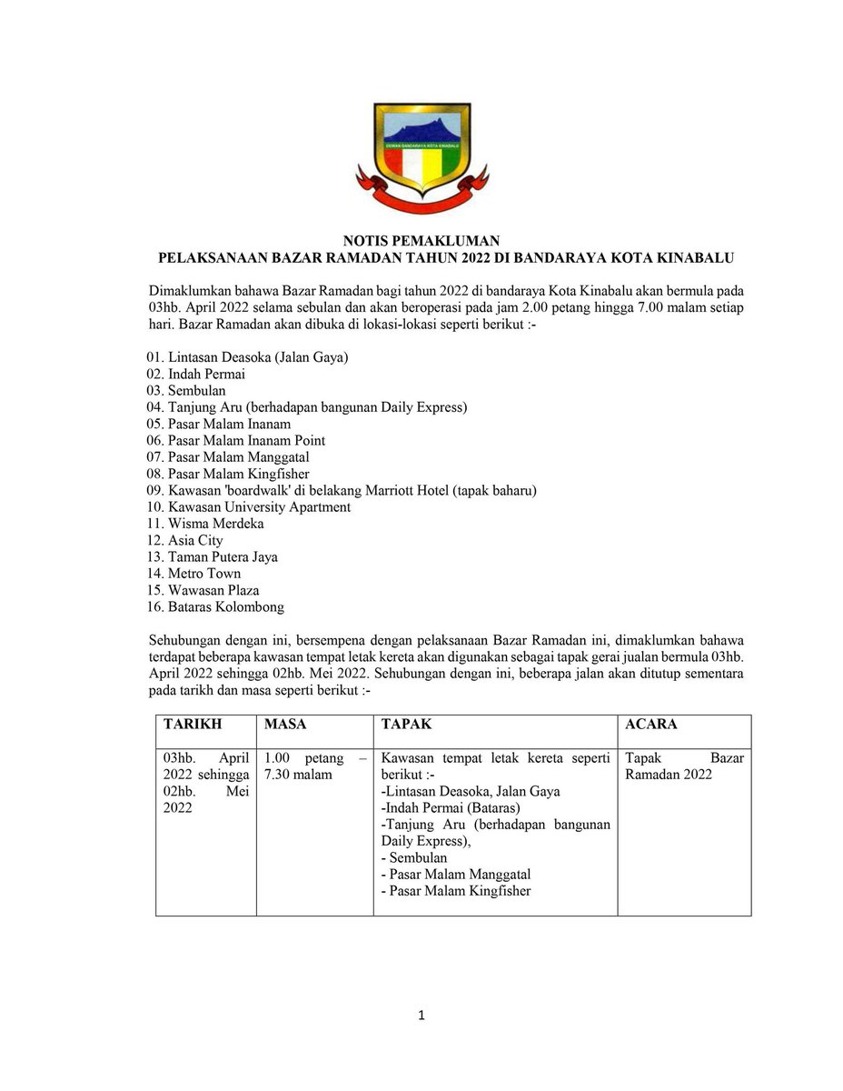 Dewan Bandaraya Kota Kinabalu tweet media