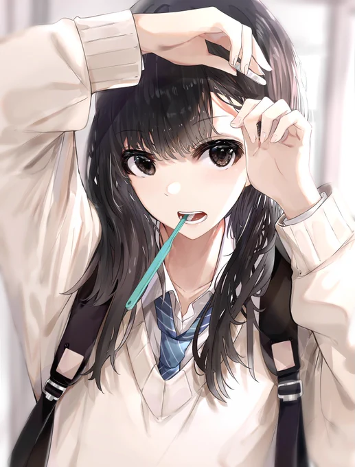 新学期早々に寝坊した子 