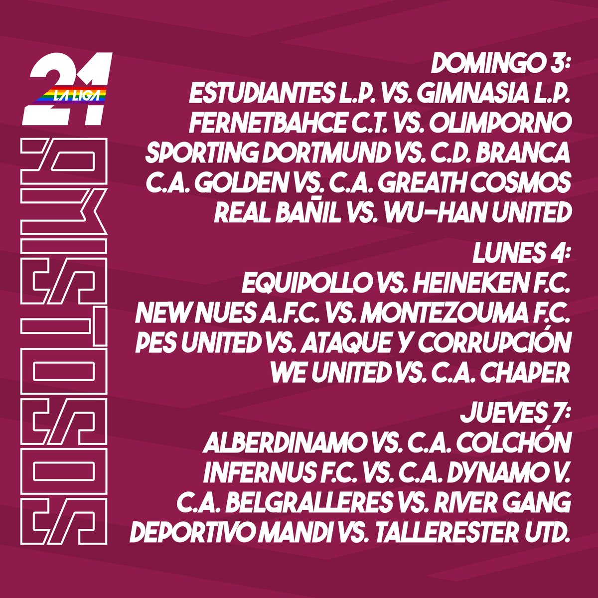 LaLiga21Of's tweet photo. Señores...

HOY HAY LIGAAAAAAAAAAAAAAAAAAAAAAAAAAAAAAAAAAAAAAAAAAAAAAAAAAAAAAAAAAAAAAAAAAAAAAAAAAAAAAAAAAAAAAAAAAAAAAAAAAAAAAAAAAAAAAAAAAAAAAAAAAAAAAAA

Arrancan los #Amistosos de #Pretemporada. Te dejamos lo que va a pasar la primer semana👀

⏰22hs🇦🇷🇺🇾
📺https://t.co/PnmZevgi6q https://t.co/QNRKYWJgIR