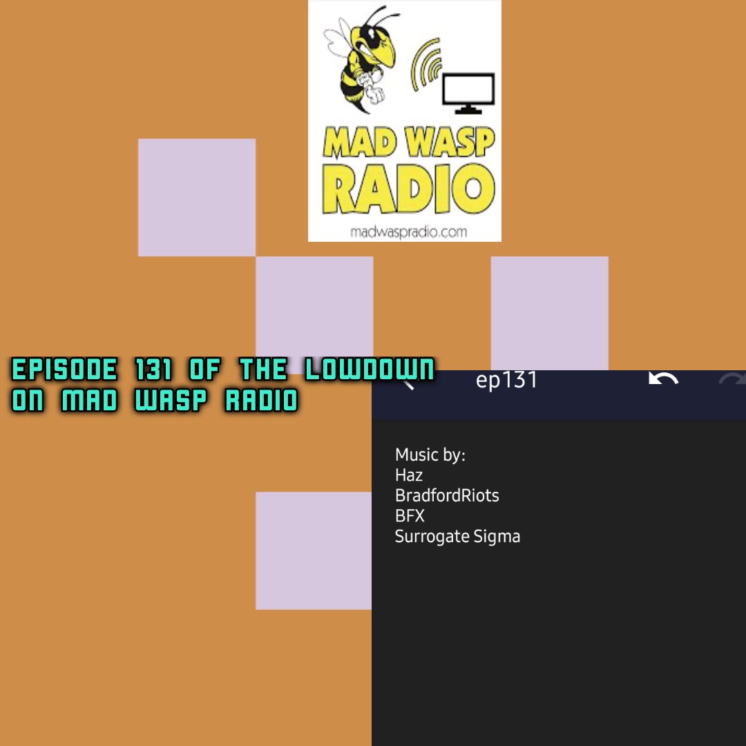 thelowdown96's tweet photo. Stay tuned to https://t.co/YuoOqHBUHG this Mon 11pm & Sat 6am (BST) for Ep 131 ft music from Haz, BradfordRiots, BFX, and Surrogate Sigma!
#MadWaspRadio #InternetRadio #music #lobit #lowbit https://t.co/2knk4TxGzo