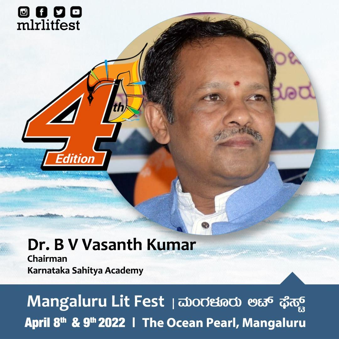 mlrlitfest's tweet photo. Chairman of Kannada Sahitya Academy Dr.B V Vasanth Kumar will be joining as Speaker in 4th edition of #mlrlitfest https://t.co/PLIsY8QXWy