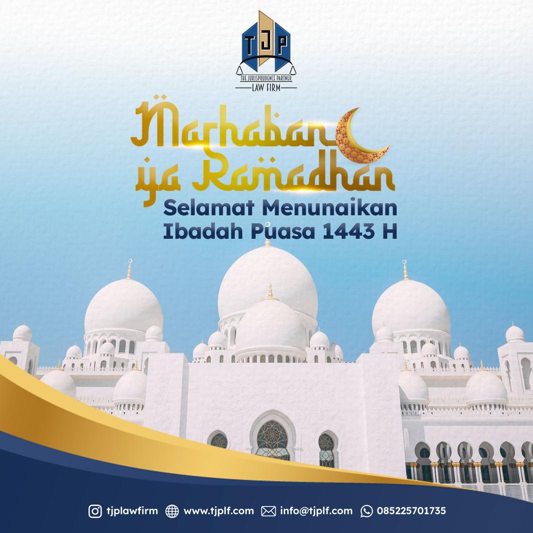 TJPLawFirm's tweet photo. Marhaban ya Ramadan.

#advokat #lawyer #pengacara #ramadhan #ramadhan2022 #ramadan #ramadan2022 https://t.co/yje1MqbCKe