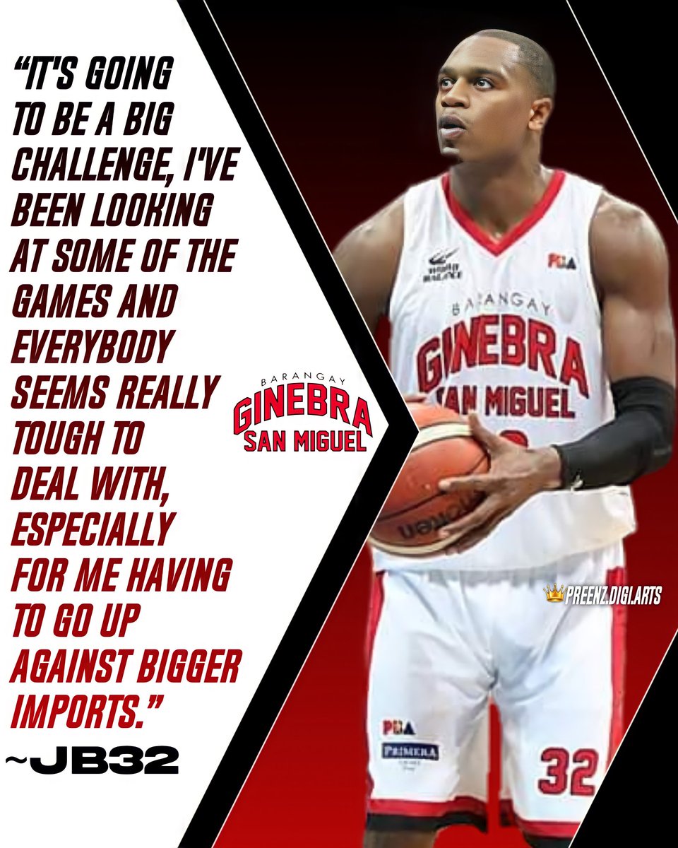 twitpreenz's tweet photo. “It's going to be a big challenge, I've been looking at some of the games and everybody seems really tough to deal with, especially for me having to go up against bigger imports.”
-Justin Brownlee
#SuperImport
#NeverSayDie
#GINEBRAKING https://t.co/vSs0h8WtPC