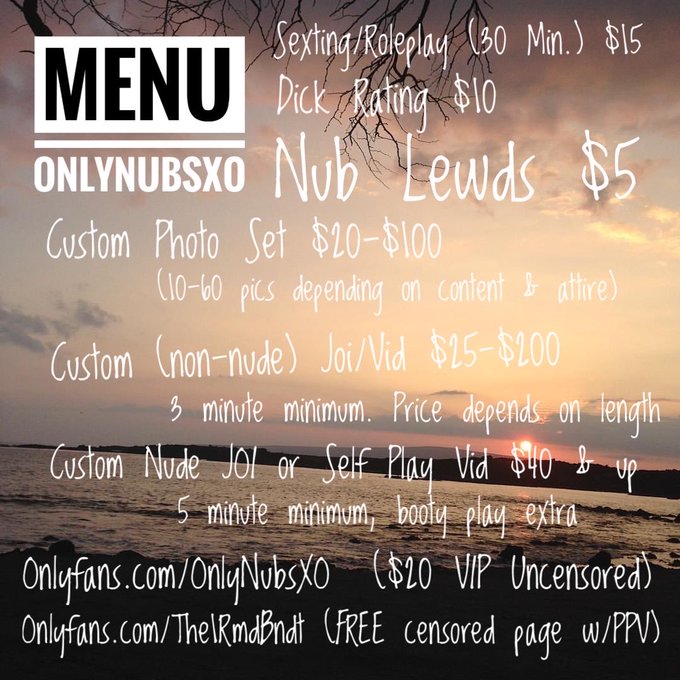 Finally updated my menu. If you&rsquo;re a devotee looking for a nub to worship, or just another human who<a href="/tag/allnatural"class="tags"><span>#allnatural</span></a><a href="/tag/linkinbio"class="tags"><span>#linkinbio</span></a><a href="/tag/subscribe"class="tags"><span>#subscribe</span></a><a href="/tag/redheadshavemorefun"class="tags"><span>#redheadshavemorefun</span></a>