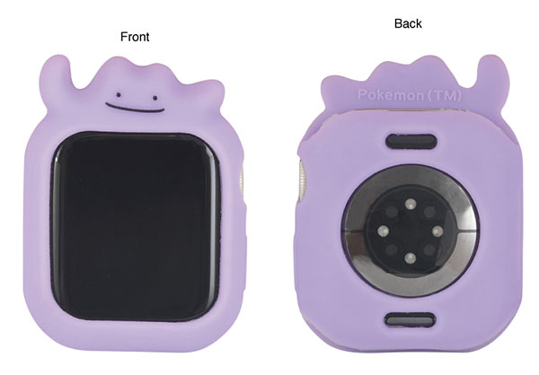 pokejungle's tweet photo. Feel like your Apple Watch doesn't have enough Pokémon flair? Japan will be getting ditto silicon covers for the watch face portion from brand gourmandise in June. Who wouldn't want a friendly Ditto on their wrist?! https://t.co/DCYxR4X4jF