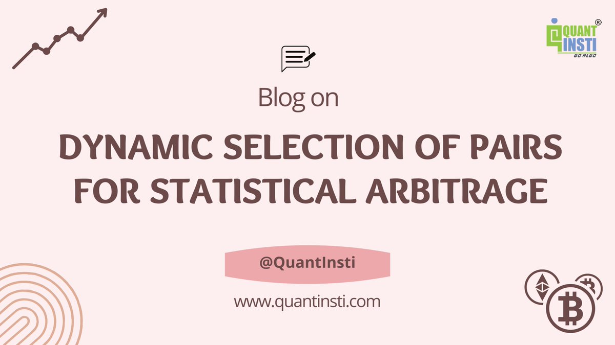 QuantInsti's tweet photo. The final project submitted by our alumni in the Executive Programme in Algorithmic Trading (#EPAT), this project explains how you can model a Statistical Arbitrage #trading strategy. PLUS you can access the complete code for FREE! Read it here - https://t.co/dOn6vE1yls
#QIblog https://t.co/JLt3ZHNI2x
