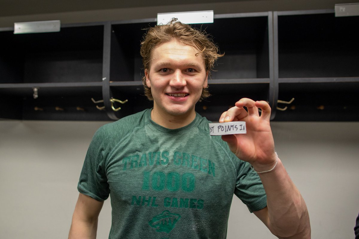 TSN_Sports's tweet photo. Kirill Kaprizov became the new single-season points leader (85) for the Minnesota Wild tonight 👏🏼

(📸: @mnwild) https://t.co/WZRjhBTBuP