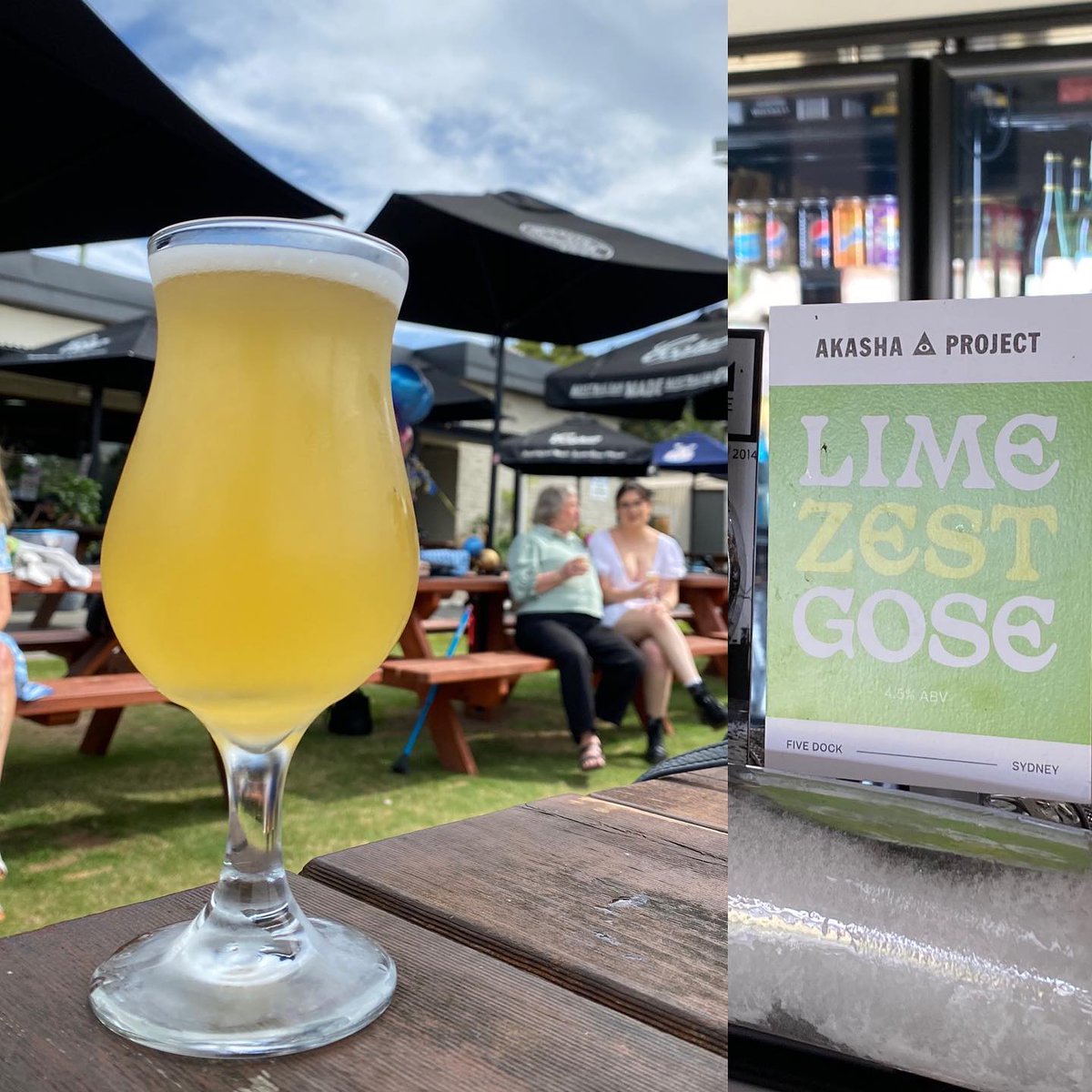 3wisemenofbeer's tweet photo. Akasha Lime Zest Gose. 

A perfect and refreshing way to start a Sunday gathering at carro.bowlo 

This akashabrew Gose is bright and hit the spot. 8/10 #pellman #threewisemenofbeer #craftbeer #carrolife 

#aussiecraftbeer #craftbeerinstagram #cra... https://t.co/ScdpA3lvBe https://t.co/rysU871w1A