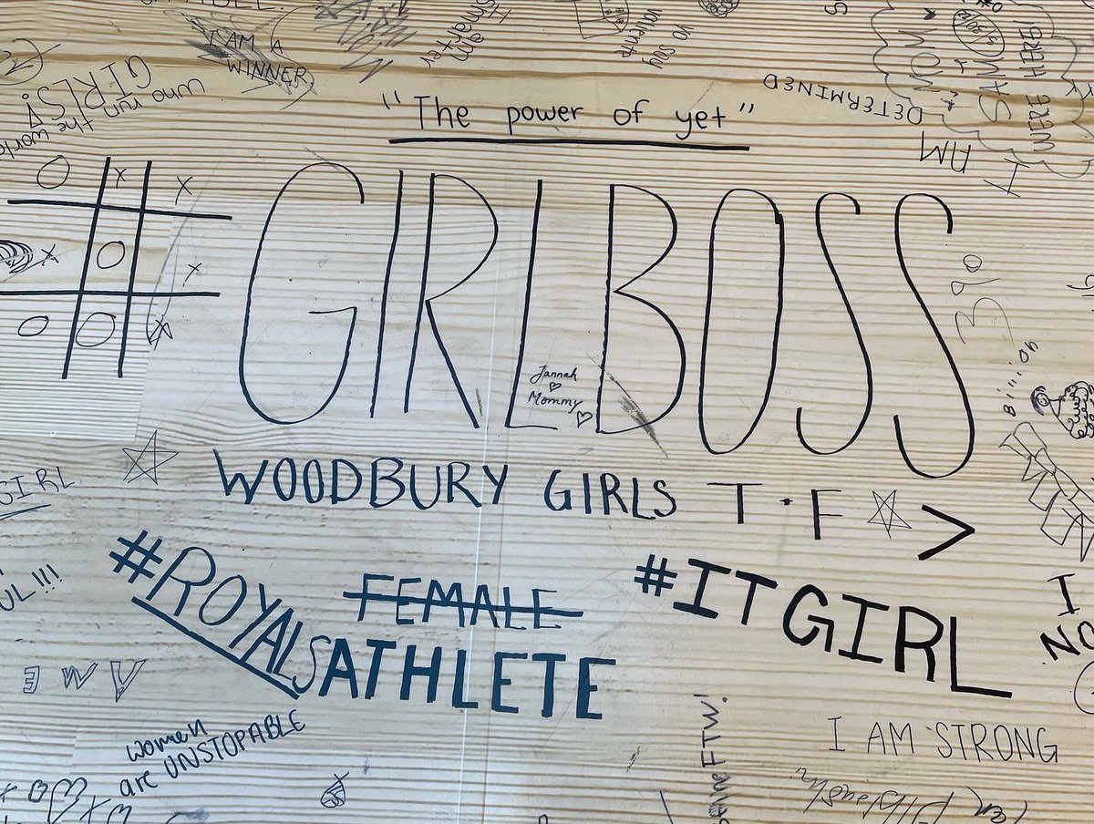 Very cool to see <a href="/WHSRoyalPride/">Woodbury Royals</a> on 3M’s Court of Dreams at MOA recognizing the 50th Anniversary of Title IX.
