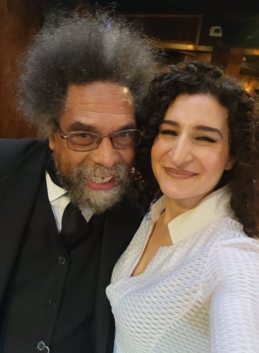 You just never know who you are going to bump into when you to live shows. 
Sir <a href="/CornelWest/">Cornel West</a> was hanging at <a href="/bluesalley/">Blues Alley</a> today. 
What a privilege to share words with him. 🙏🏼