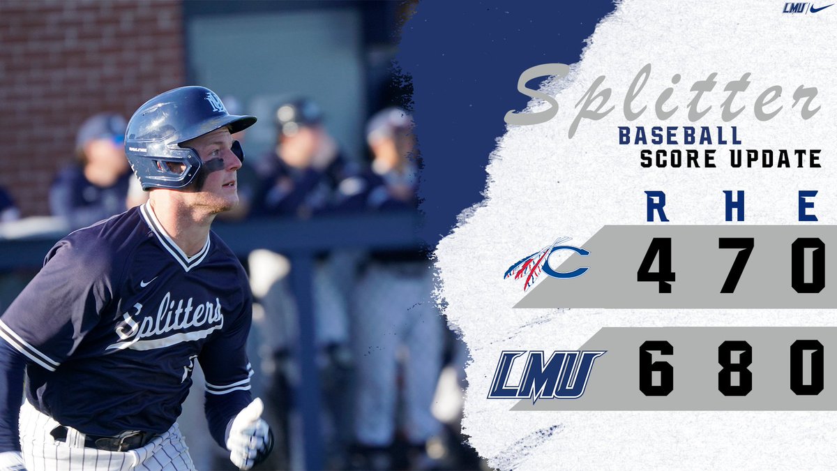 LMU Railsplitters (@lmurailsplitter) on Twitter photo ๐๐๐๐๐
DOUBLEHEADER SWEEP ๐งน
<a href="/LMUbaseball/">LMU Railsplitters โพ๏ธ</a> takes care of business in game two behind a complete game from <a href="/Brewera15/">Alex Brewer</a> that saw him toss 11 strikeouts in the win
#GoSplitters x #BetterTogether ๐๐๐๐๐
DOUBLEHEADER SWEEP ๐งน
<a href="/LMUbaseball/">LMU Railsplitters โพ๏ธ</a> takes care of business in game two behind a complete game from <a href="/Brewera15/">Alex Brewer</a> that saw him toss 11 strikeouts in the win
#GoSplitters x #BetterTogether