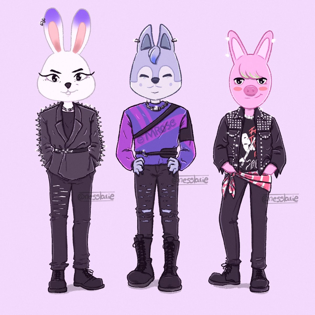 nesslarie's tweet photo. Leebit, Wolf Chan, Dwaekki in "Maniac" outfits!
#skzfanart #straykids #straykidsfanart #leeknw #bangchan #changbin #oddinary #skz https://t.co/7wRbgf4NwK