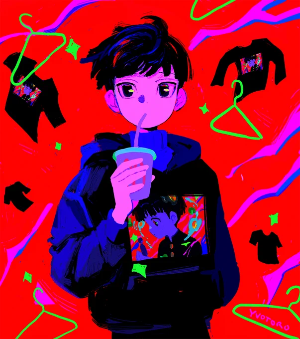 yvotoro × fukumono 
my new apparel collection is here! it's mob time~ 👕💙 