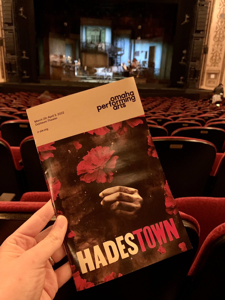peitzensen's tweet photo. Afternoon at the Orpheum #hadestowntour https://t.co/jOv96xOGiG