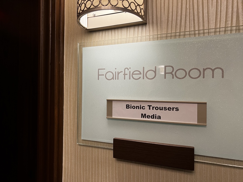 James_LRR's tweet image. I also used the company name rather than LoadingReadyRun when booking the meeting space. So a fun added bonus was being greeted by this sign.