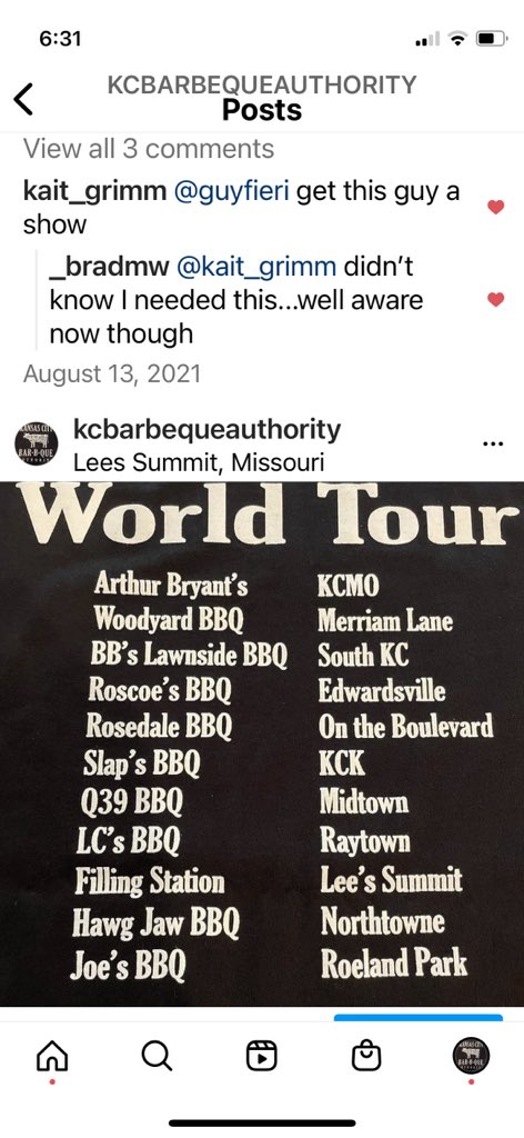 Hey Harold, Checkout the KCBBQA World Tour