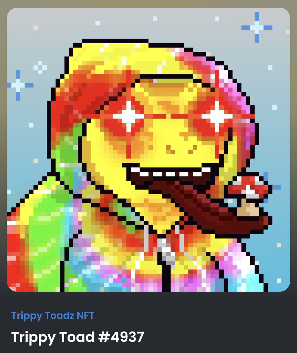 VoodooVLT's tweet photo. Our project secured some @trippytoadznft for our community! #nft #OpenSeaNFT #DiamondHandProtocol join our DISCORD so we can build our our Art Project! https://t.co/TiYcny66PR ๐ WE here to stay! https://t.co/pYLNa1lYVE