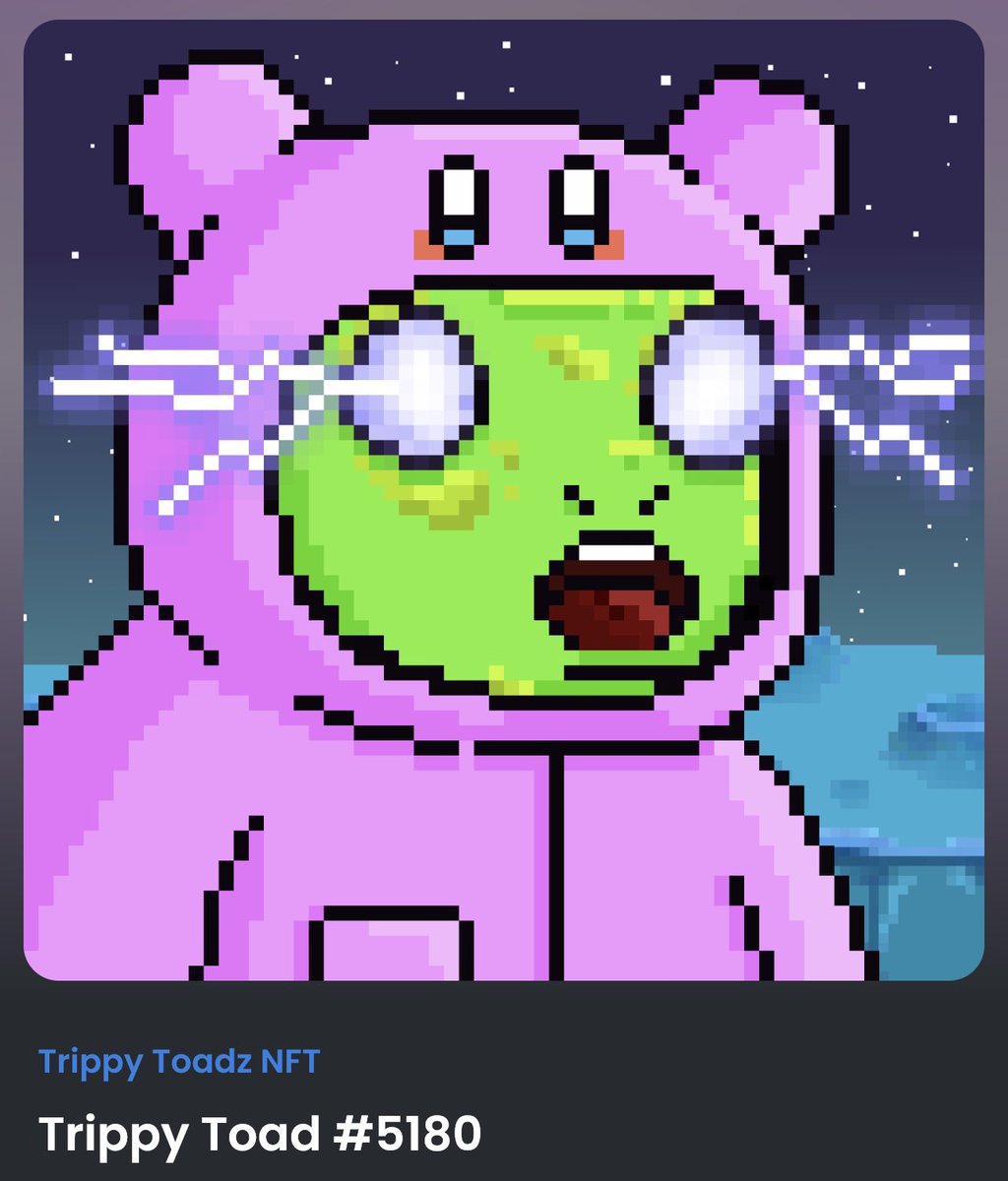 VoodooVLT's tweet photo. Our project secured some @trippytoadznft for our community! #nft #OpenSeaNFT #DiamondHandProtocol join our DISCORD so we can build our our Art Project! https://t.co/TiYcny66PR ๐ WE here to stay! https://t.co/pYLNa1lYVE