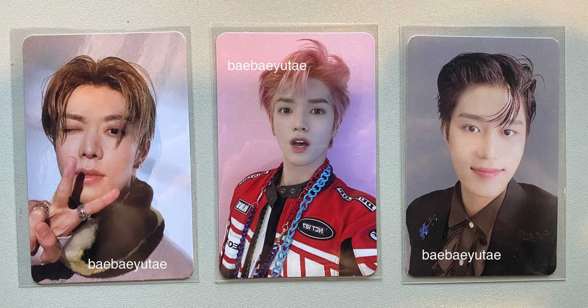 baebaeyutae's tweet photo. wts lfb Taeyong Yuta Taeil PC ph

TY TFR 1 - 900
YT Catharsis - 300
TI Classic - 200

₱1400 + lsf 
Selling as set ONLY 
DM me for condi! Can assure all r in great condish

🚚 ggx / sco
💰 g cash / bdo

🏷 pinkyong the final round 1st player favorite catharsis classic NCT 127 https://t.co/MSt50EqDvE
