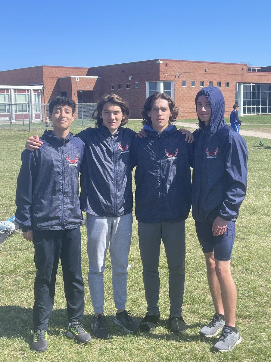 WTBoysTrack's tweet photo. Congrats goes out to the team of Hunter Bostwick, Aaron Kolosowsky, Colin Keane, and Kyle Dietz on their 🥈 place finish in 3200 Meter Relay at today’s Don Danser Relays @LenapeAthletics Amazing job fellas! 🔥🏆 #TwpTrackPride #DBlockStrong @njmilesplit https://t.co/Ca83nkbf1R
