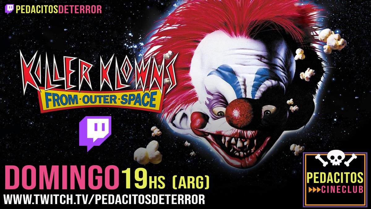 Pedacitosterror's tweet photo. Mañana, Domingo, a las 19hs en el Cineclub Pedacitos (https://t.co/9SJE0qcHDQ) vamos a ver esta locurita muy divertida y bizarra, llena de payasitos hermosos 🥰 Los espero a todos por allá! 🍿🎪 https://t.co/uQIefqunNL