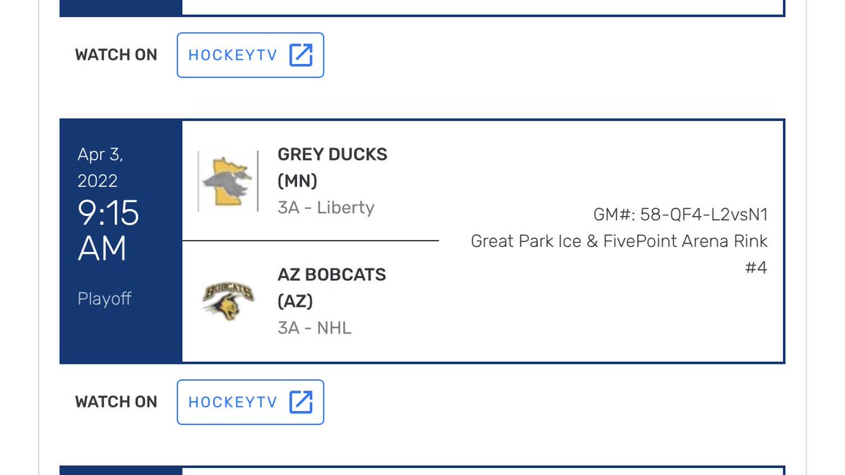 AzBobcats_DPP's tweet photo. Catch @AZBobcatsHockey in @usahockey Nationals quarter final action tomorrow on @MyHockeyTV https://t.co/Fwzw1byHXK