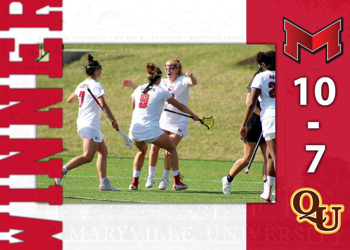 Maryville Athletics (@maryvillesaints) on Twitter photo 🥍WLAX Winner! This might seem like a duplicate post but it's not. 😤
The Saints <a href="/MaryvilleWLAX/">Maryville WLAX</a> beat Quincy 10-7. Julia Banfield with a hat trick, and Haley Downs handed out three assists.
🐾🥍#BigRedM #GLVCwlax 🥍WLAX Winner! This might seem like a duplicate post but it's not. 😤
The Saints <a href="/MaryvilleWLAX/">Maryville WLAX</a> beat Quincy 10-7. Julia Banfield with a hat trick, and Haley Downs handed out three assists.
🐾🥍#BigRedM #GLVCwlax