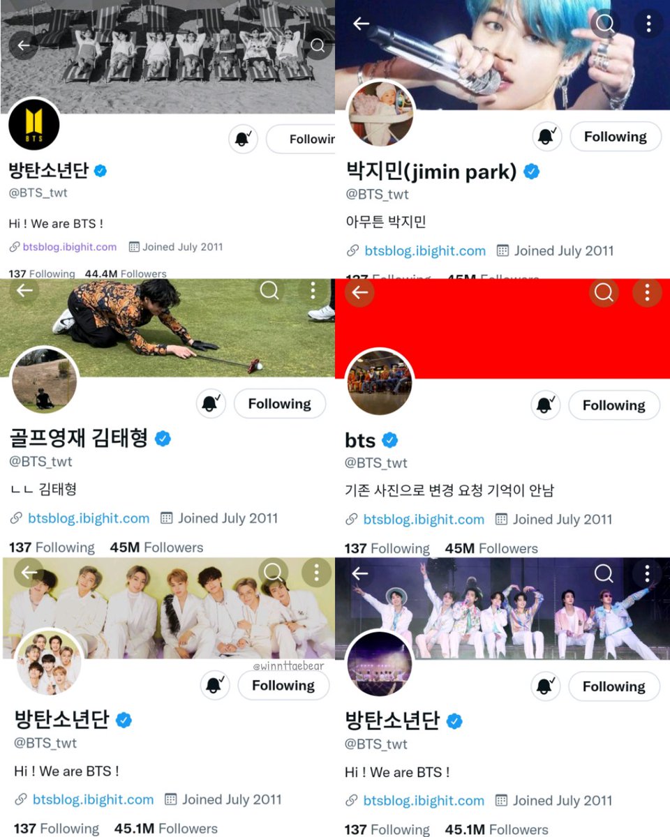 winnttaebear's tweet photo. drop a 'dot' if you have witnessed this layout transformation from @BTS_twt https://t.co/bnhUVxHjxZ