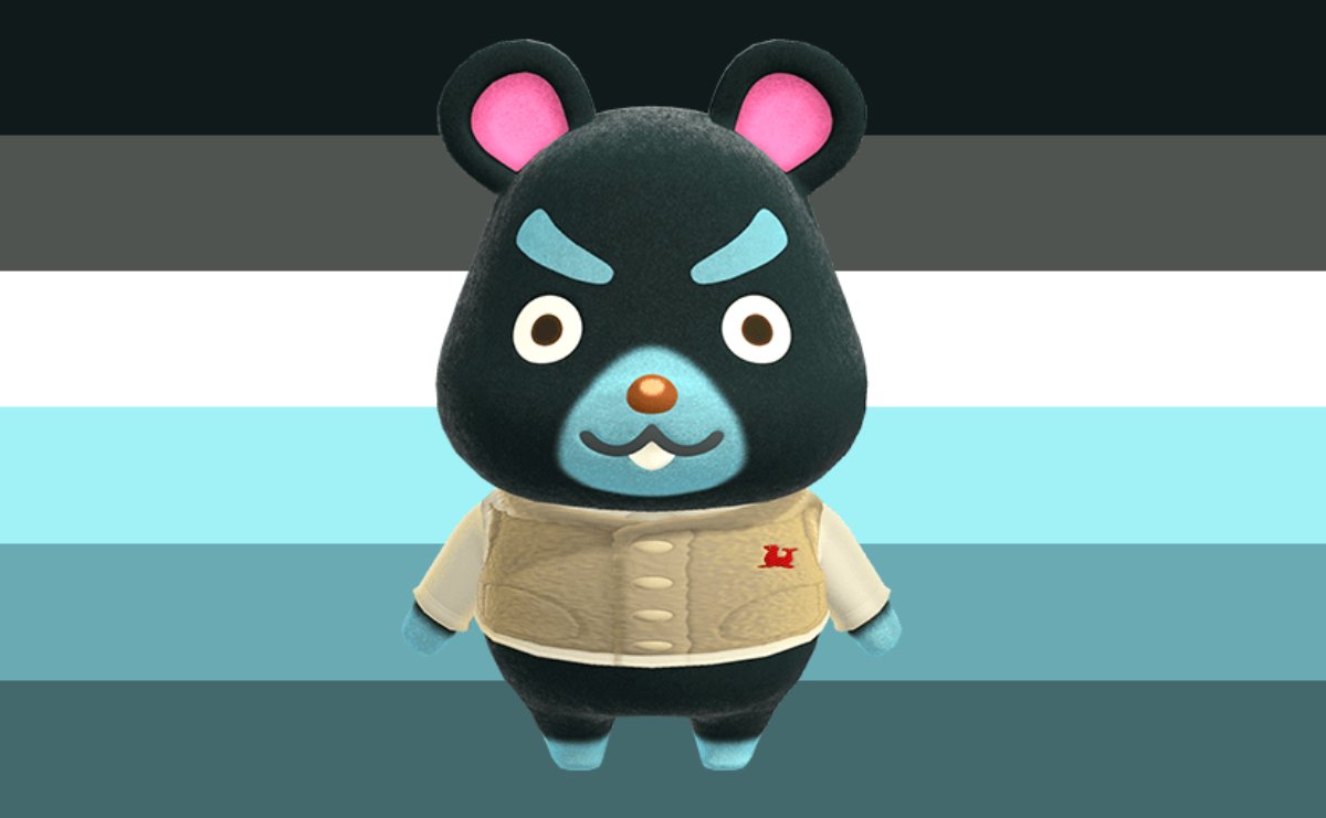 crossingflags's tweet photo. Today's pride flag colorpicked from Animal Crossing is the aroace flag colorpicked from Hamphrey! https://t.co/lPhaYbUymv