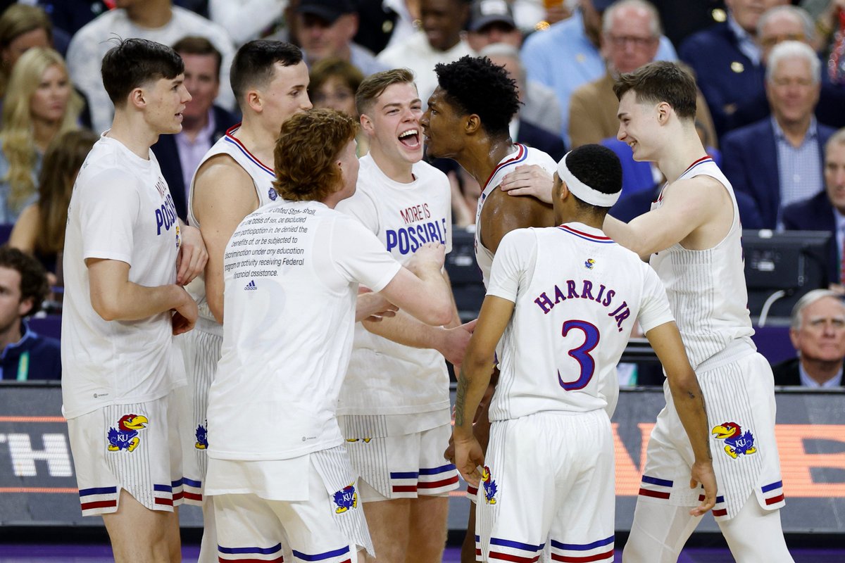 The last four times Kansas and Villanova have met in the sweet sixteen or later, the winner has gone on to win the whole tournament. 

So an early congrats to the Kansas Jayhawks!