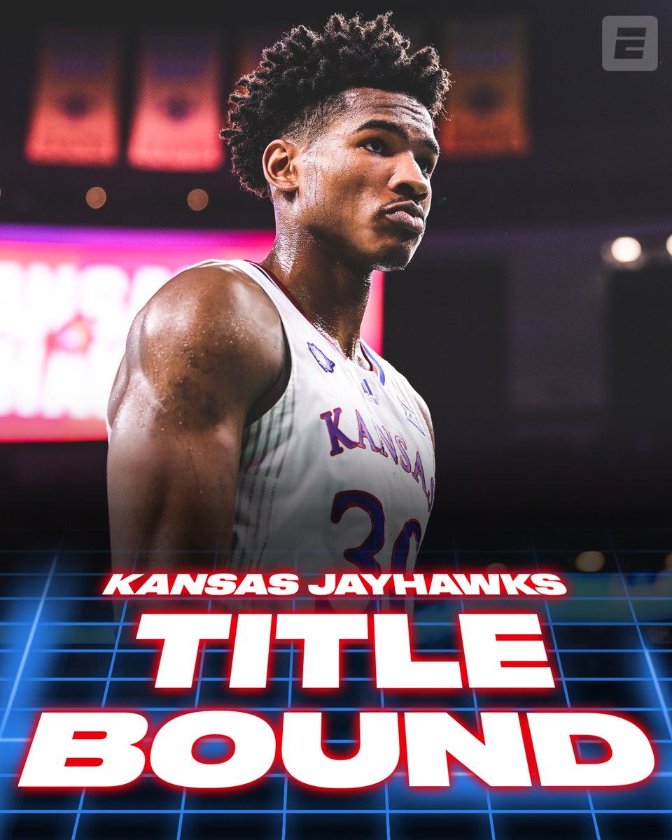 JAYHAWKS TO THE 'SHIP‼️

<a href="/KUHoops/">Kansas Men’s Basketball</a> downs Nova to advance to its 10th title game!
