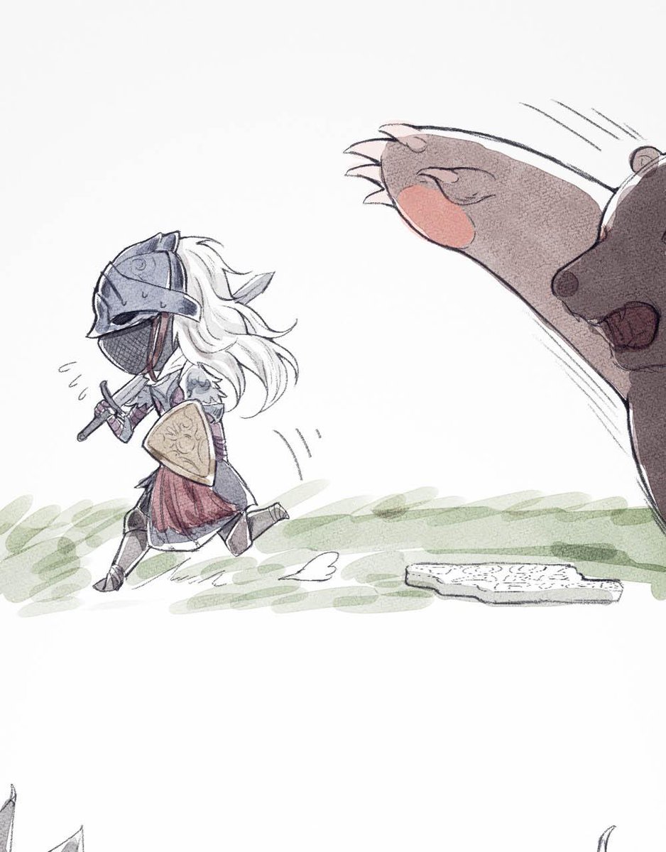 Just a calm stroll in the forest.