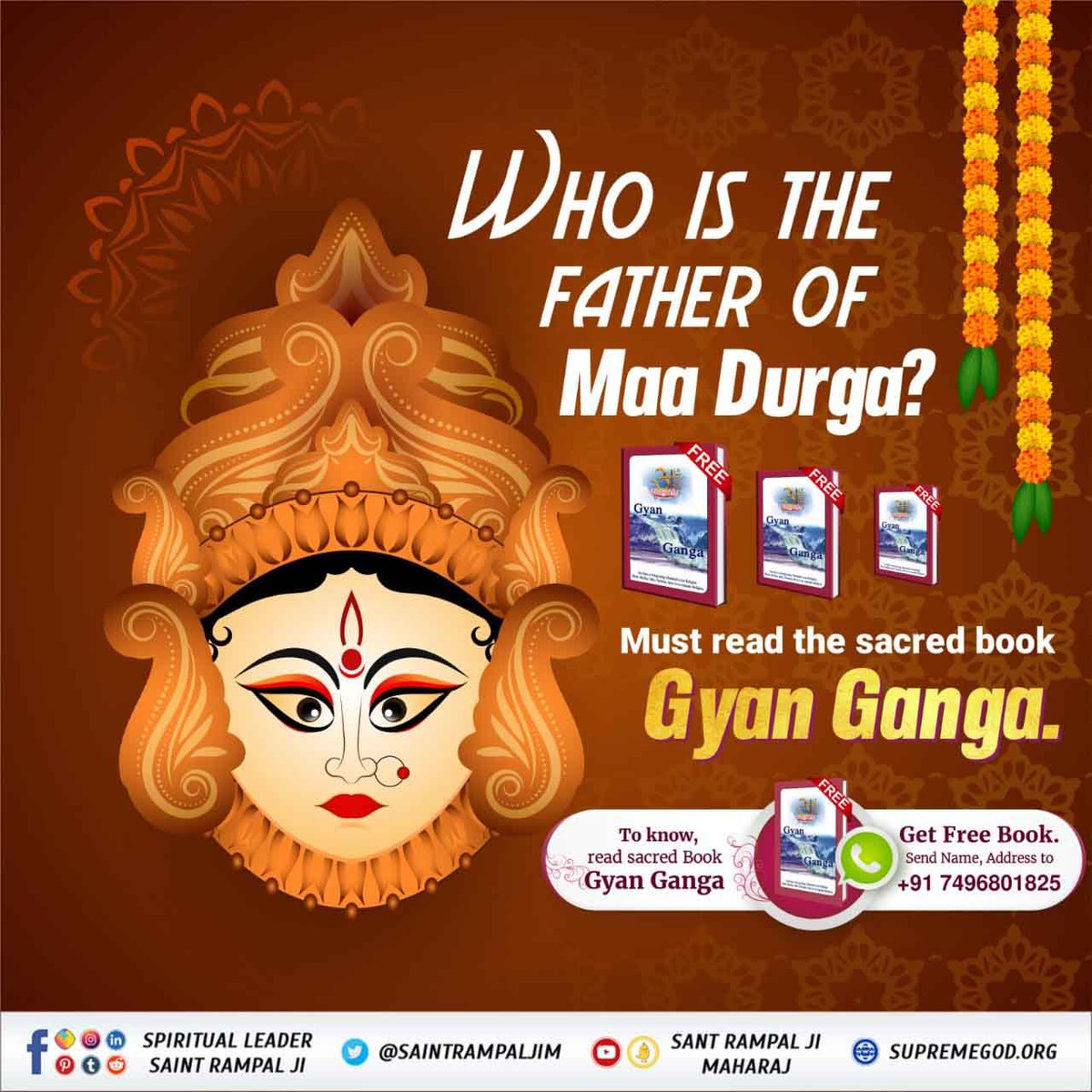 #NavratriAndGudiPadwaSpecial
#GodMorningSunday
Is fasting during navratri in accordance to our scriptures?
Know the real Story of Maa Durga in this precious book "Gyan Ganga".
Or Watch Sadhna tv 07:30 pm.