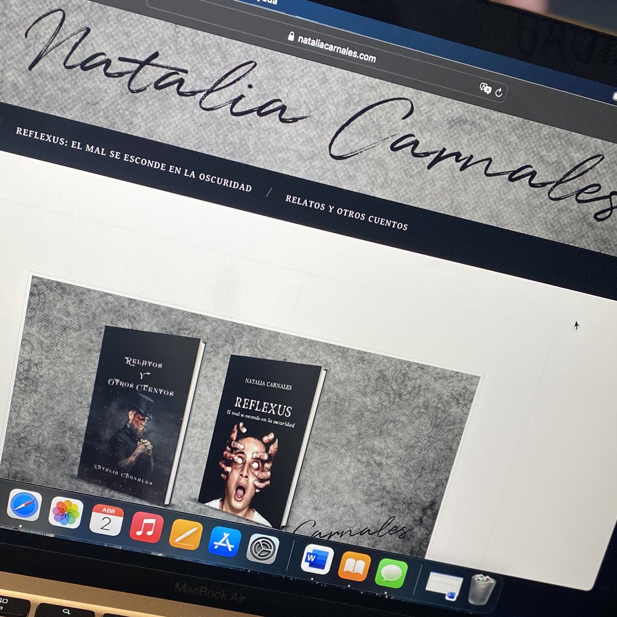 Actualizando la web ¿Te animas a pasar? nataliacarnales.com #escritor #Terror #fantasia #autor #literatura #libros
