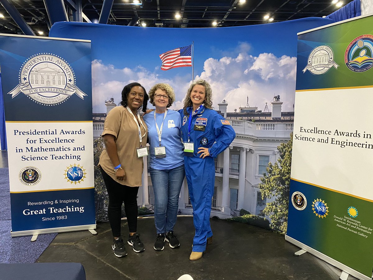 So proud to represent #MCPSS with these two!! #NSTA22 #PAEMST