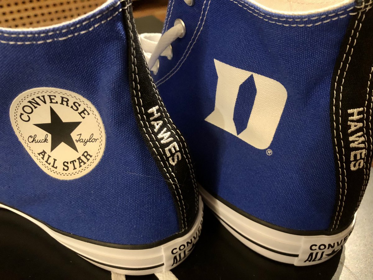 mbhawes's tweet photo. Just about time to don the lucky shoes!  #duke #bluedevils #gthc https://t.co/EUphQ4tHG0