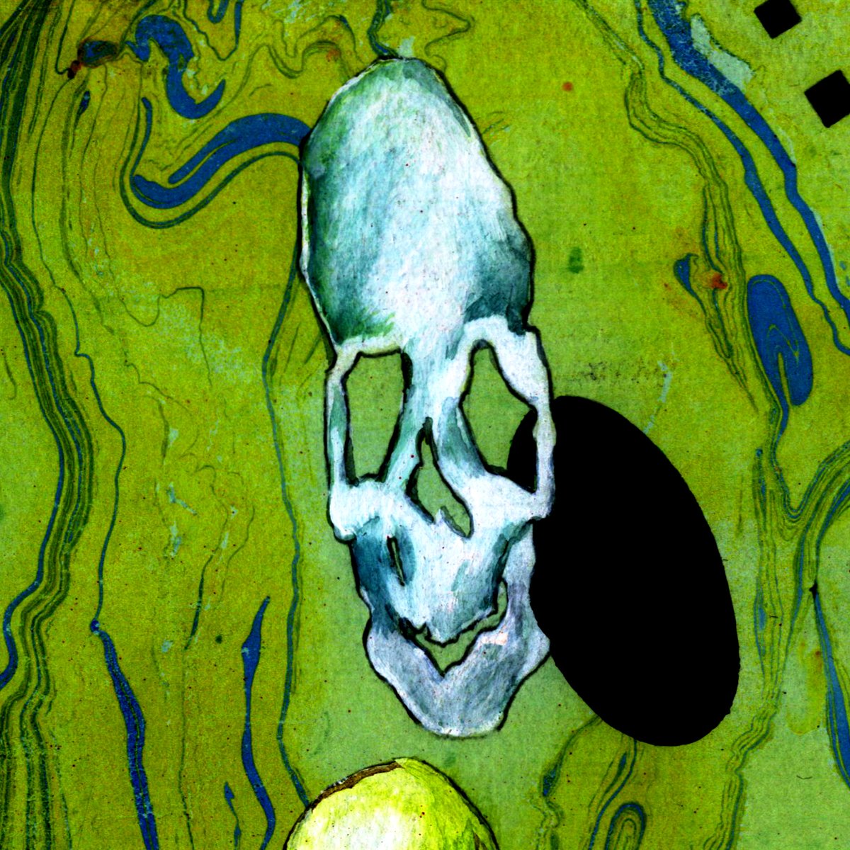 DeadAliveStudio's tweet photo. Descend into Hell, Watercolor and Guache, 1981
This skull is part of a painting I did, showing warped skulls as they make their way down into the abyss.  But now I give them new life as Zygos.
©Jon Messer, 1981
#Skeleton #art #punkrock #skulls #fineart #watercolor #drawing #1980s https://t.co/BY1NzBFvKY