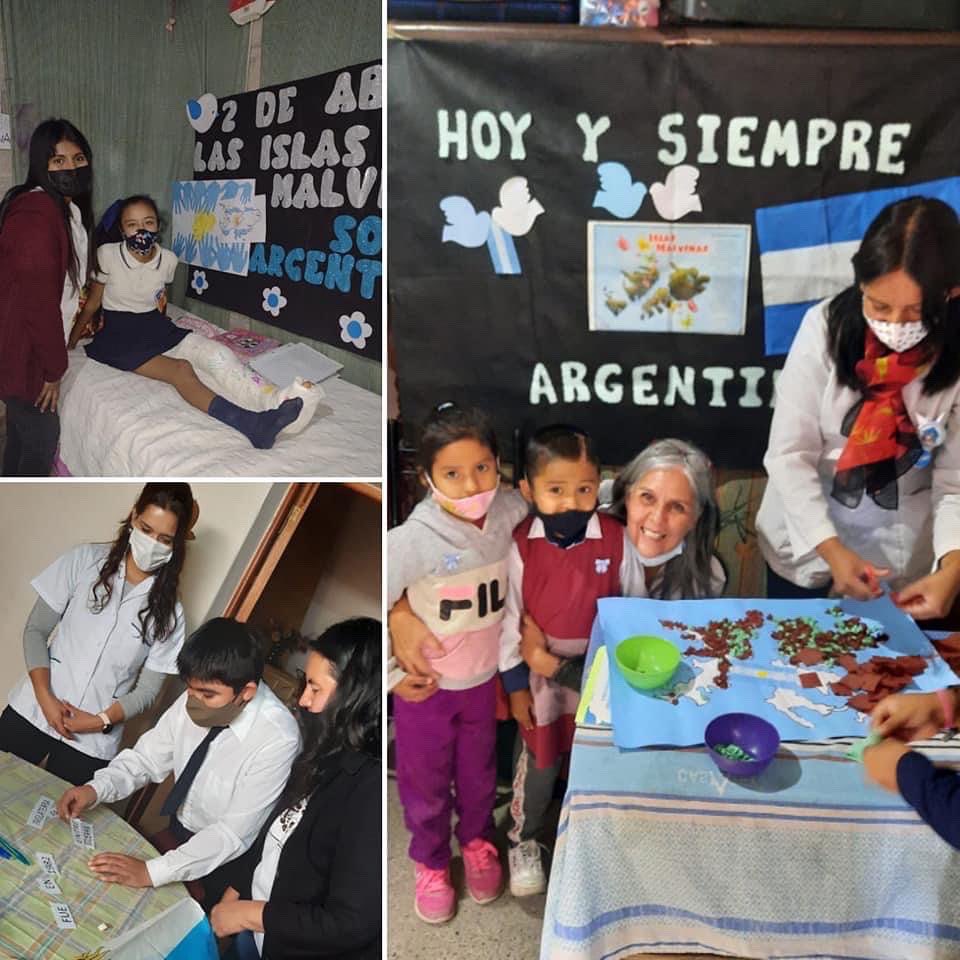 EducacionHope's tweet photo. Docentes y alumnos de la Esc. N7045 "Dr. Oscar Héctor Costas-Domiciliaria" homenajearon a nuestros soldados de #Malvinas en un emotivo acto en cada domicilio y conectados en simultáneo entre sí con alumnos de capital y del interior provincial. https://t.co/0uyEEUt8YQ