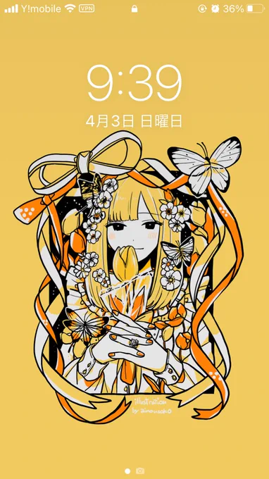 待ち受け使用感です 