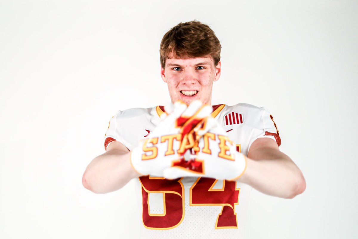 SamKoop30's tweet photo. #CycloneNation #IowaState Loved it down in Ames! @CycloneFB @DerekHoodjer @T_Mouser @CoachXQuig @ISUMattCampbell @CDH_Football https://t.co/wPIufjqXqX