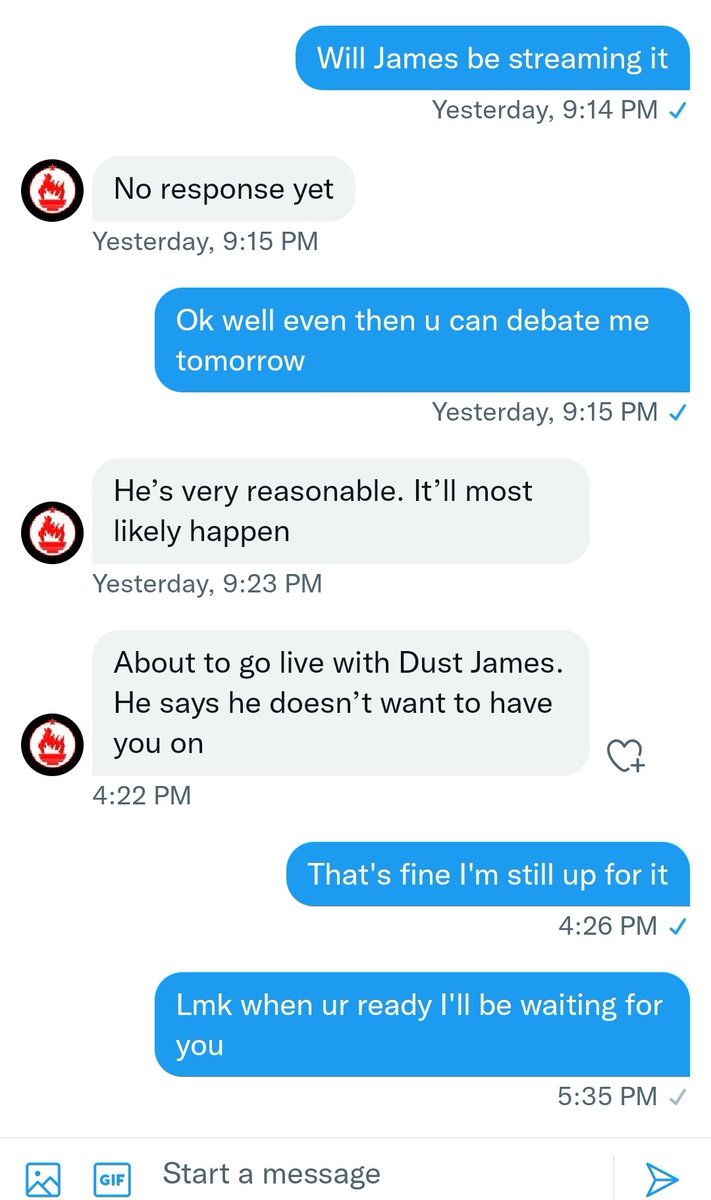 AntiLassalle's tweet photo. Who wants to bet @FOL_Liberation won't hop on VC tonight and have a debate about his beliefs like a grown man? He's got enough time for the echo chamber stream but not the debate stream? 🤔 https://t.co/TJXQOJOur4