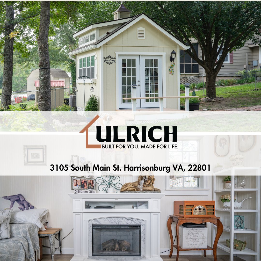 UlrichHburg's tweet photo. At Ulrich we build more than just sheds; we work with you to turn your lifestyle: needs want and dreams into reality 😍

Stop in today &amp; let one of our experts help you with your next building project. 🤝

#dreams #lifestylechange #makememories #ulrichbuildsit #harrisonburgva https://t.co/Glq1rToCgy