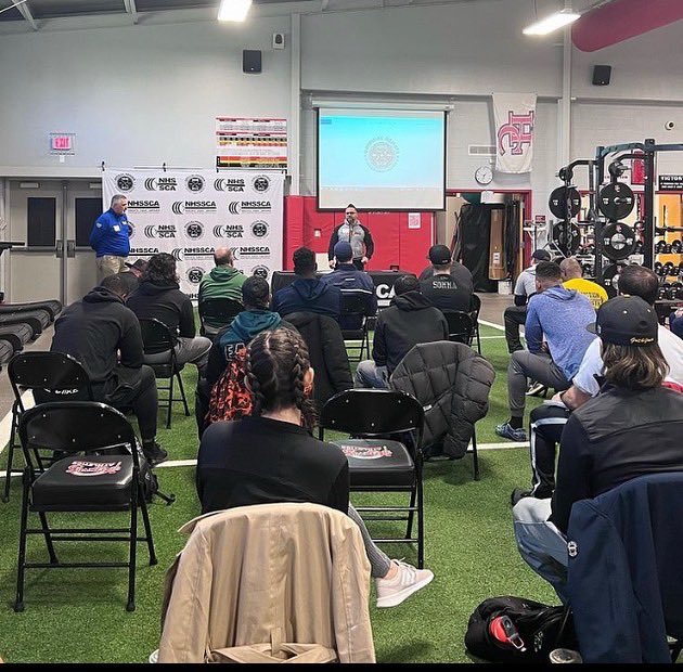 Great job today by <a href="/ZEvenEsh/">Zach Even - Esh</a>,  <a href="/HCSportsPerform/">HCSports Performance</a>, and all our speakers who made the <a href="/NHSSCA/">NHSSCA</a> NY State Clinic such an awesome event. #Family