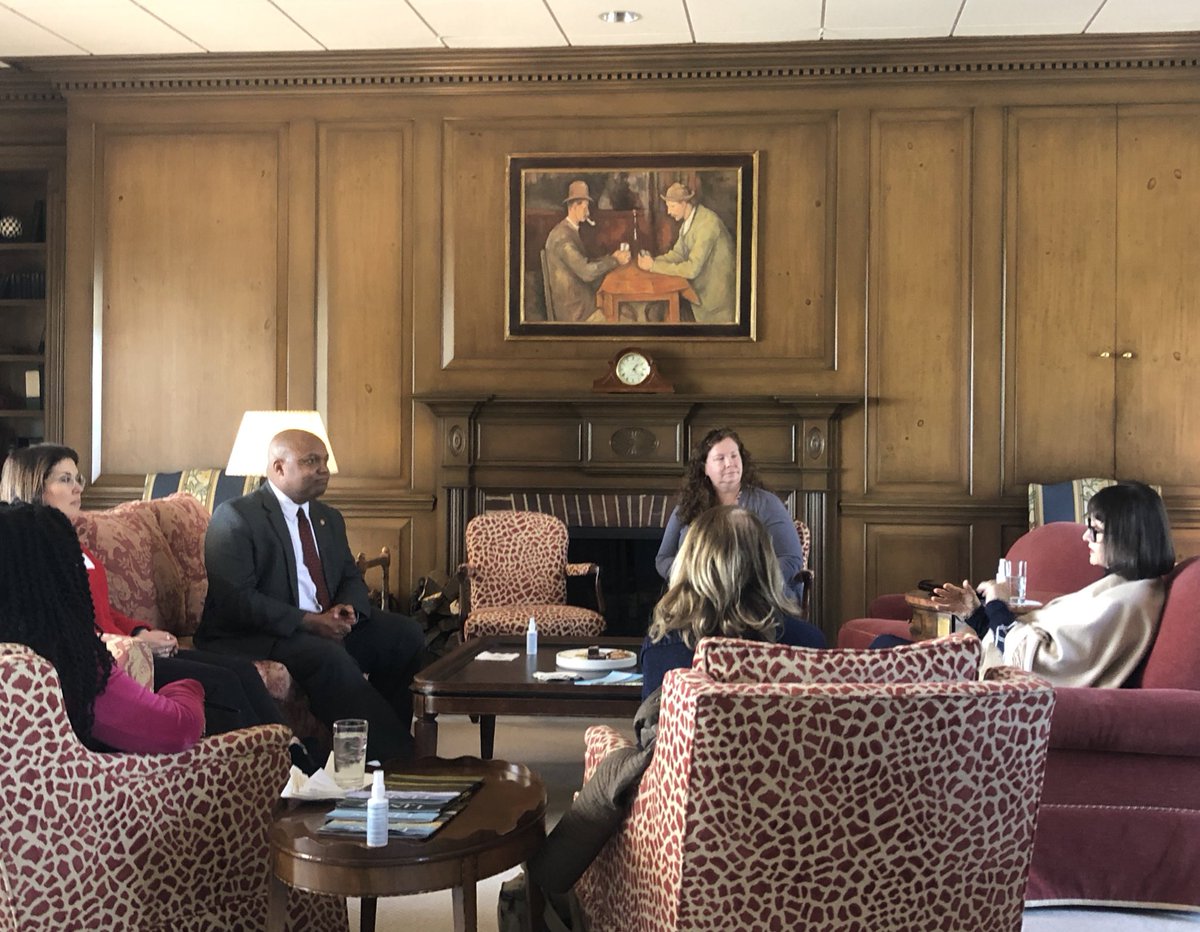 brettdinkins's tweet photo. Great reception and discussion yesterday with @Dogan4STLCounty! Women business leaders throughout STL County are ready to #FirePage and bring real leadership to the County Executive Office. Thank you Mary Steward for being a gracious host! #stlcounty https://t.co/rdBvGiCpUL