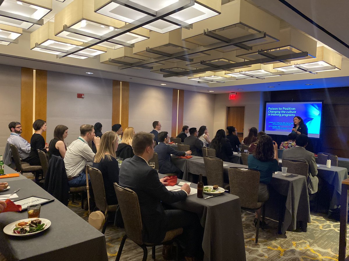 JuliaColemanMD's tweet photo. Fantastic talk by @walshds at the @RASACS Leadership Development talk at #ACSLAS22 about changing culture for the positive. Great show out by residents from across the country, with engaging Q&amp;A! 👏 https://t.co/tB2BN3qxoJ