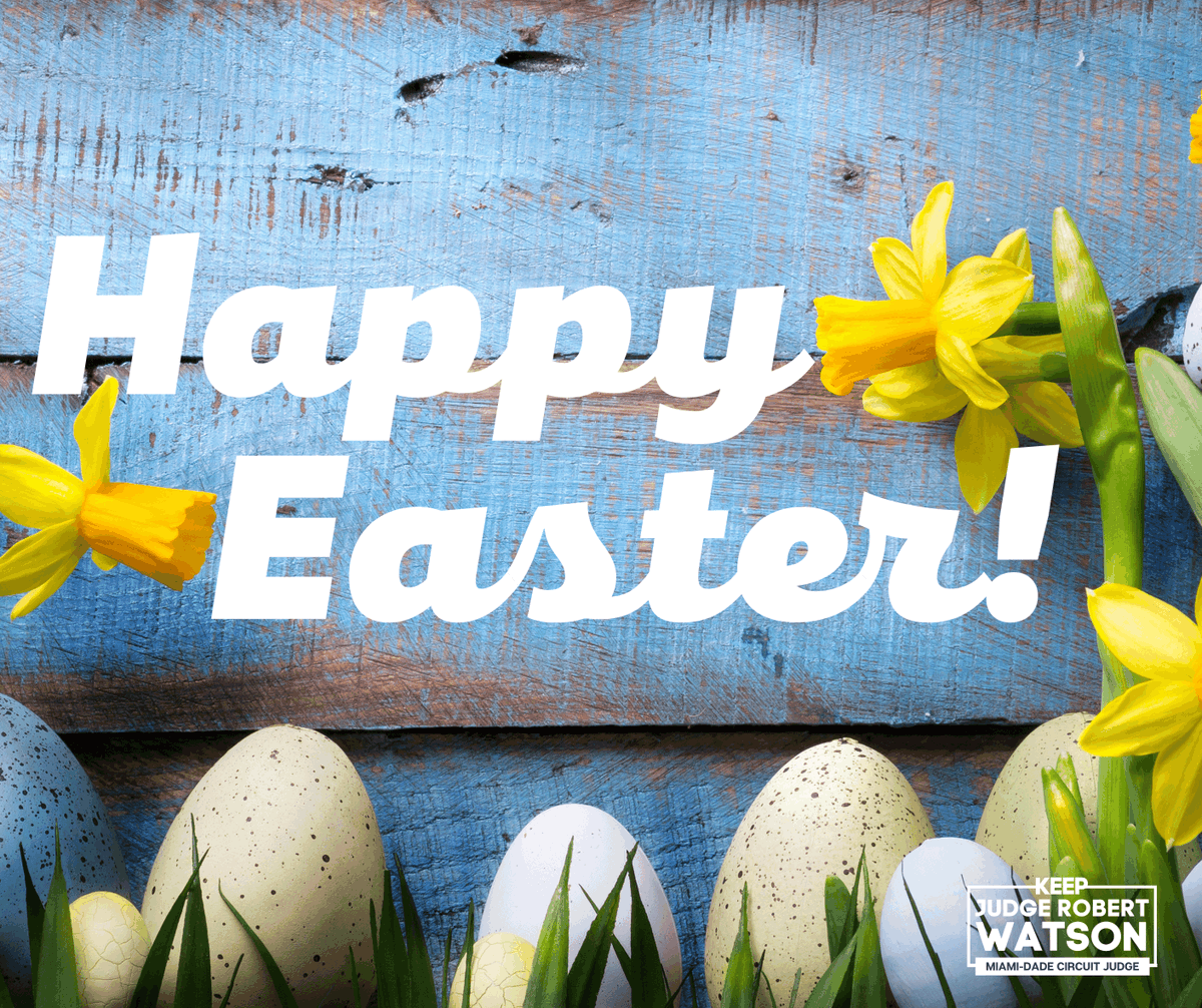 RWatson4Judge's tweet photo. "We proclaim the resurrection of
Christ when his light illuminates the dark moments of
our existence."

- Pope Francis

Happy Easter, Miami-Dade! 🐰🌼 https://t.co/INYhpX2Cdq